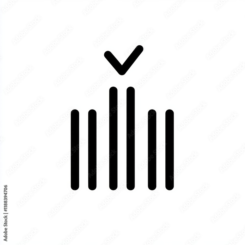 simple icon in black and white graph simple icon in black and white graph