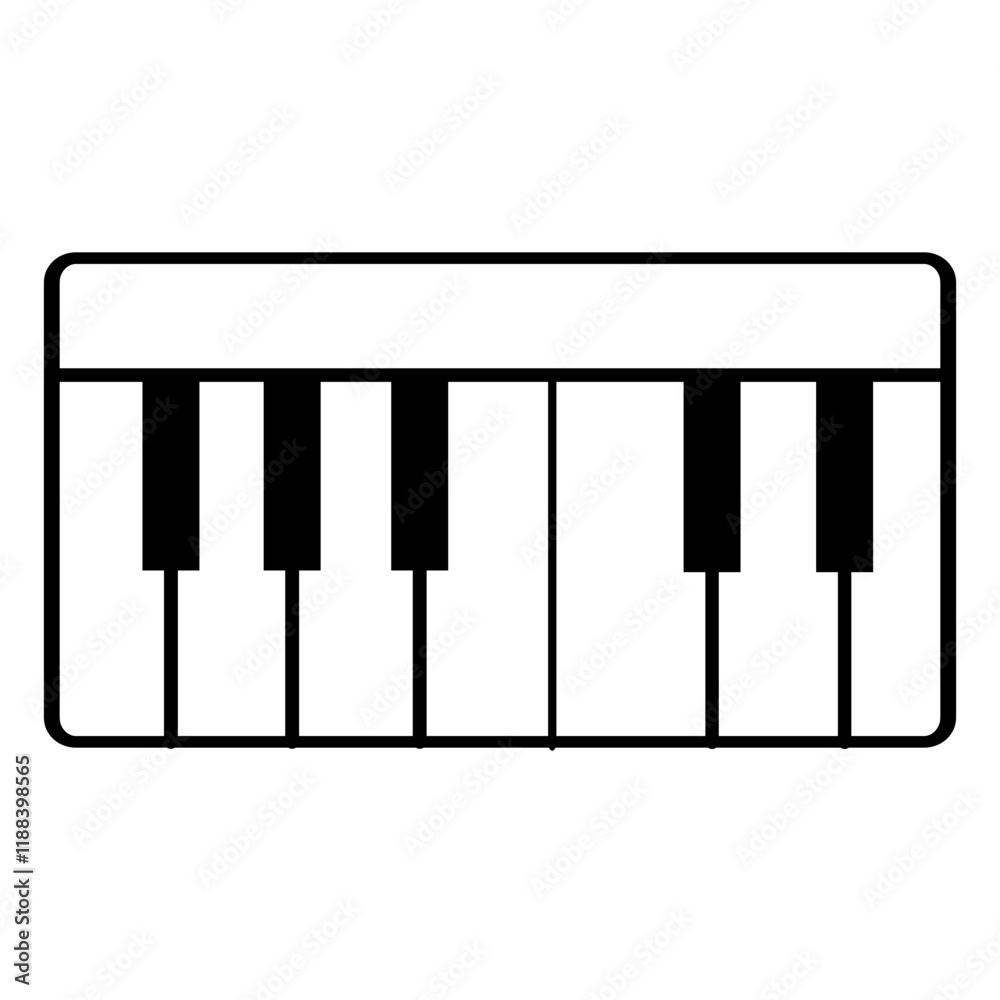 Piano keys vector illustration Piano keys vector illustration