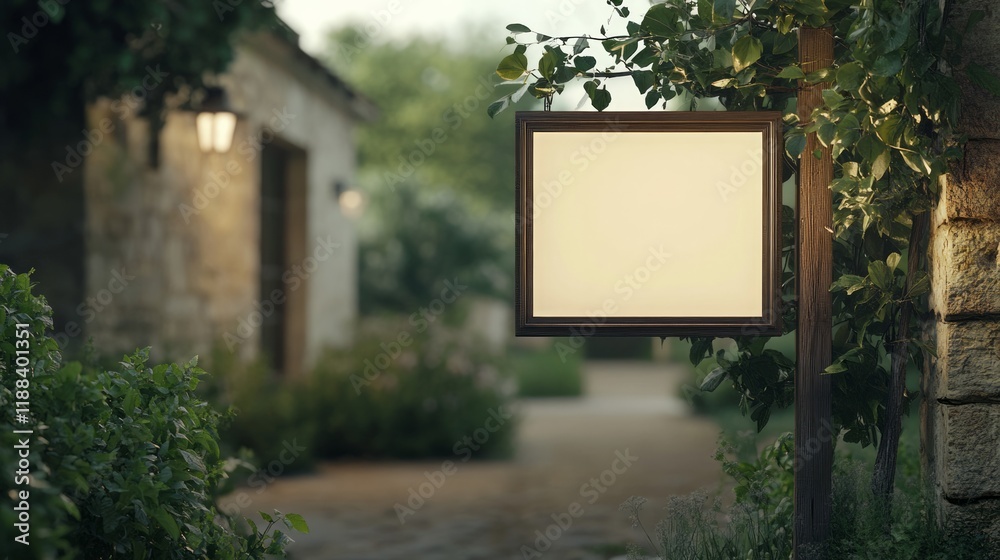 Fototapeta premium outdoor sign for a tea room 