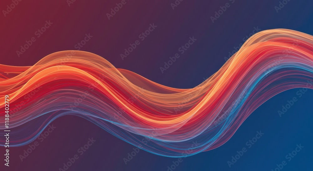 Abstract Flow: An abstract design featuring vibrant, flowing lines of orange and red against a deep blue backdrop, evoking a sense of energy and movement. Abstract Flow: An abstract design featuring vibrant, flowing lines of orange and red against a deep blue backdrop, evoking a sense of energy and movement.