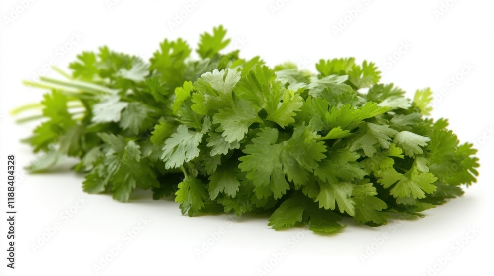 Fresh Green Cilantro Leaves with Vibrant Color and Healthy Appearance Fresh Green Cilantro Leaves with Vibrant Color and Healthy Appearance