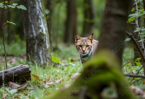 A view of a Scottish Wildcat in the Woods photo