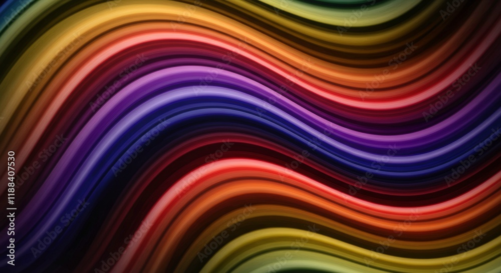 Abstract Wavy Lines: A captivating abstract background of flowing, vibrant wavy lines in a rainbow of colors creates a mesmerizing visual symphony, evoking a sense of fluidity and movement. Abstract Wavy Lines: A captivating abstract background of flowing, vibrant wavy lines in a rainbow of colors creates a mesmerizing visual symphony, evoking a sense of fluidity and movement.