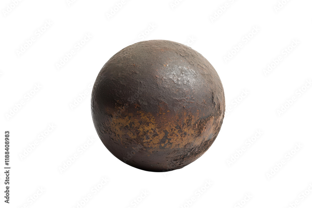 Cannonball Isolated on transparent Background Suitable for Various Creative Projects and Uses