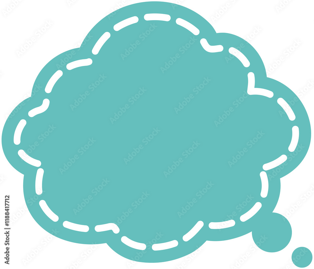 Thinking Cloud Bubble dotted line shape
Thinking Cloud Bubble dotted line shape