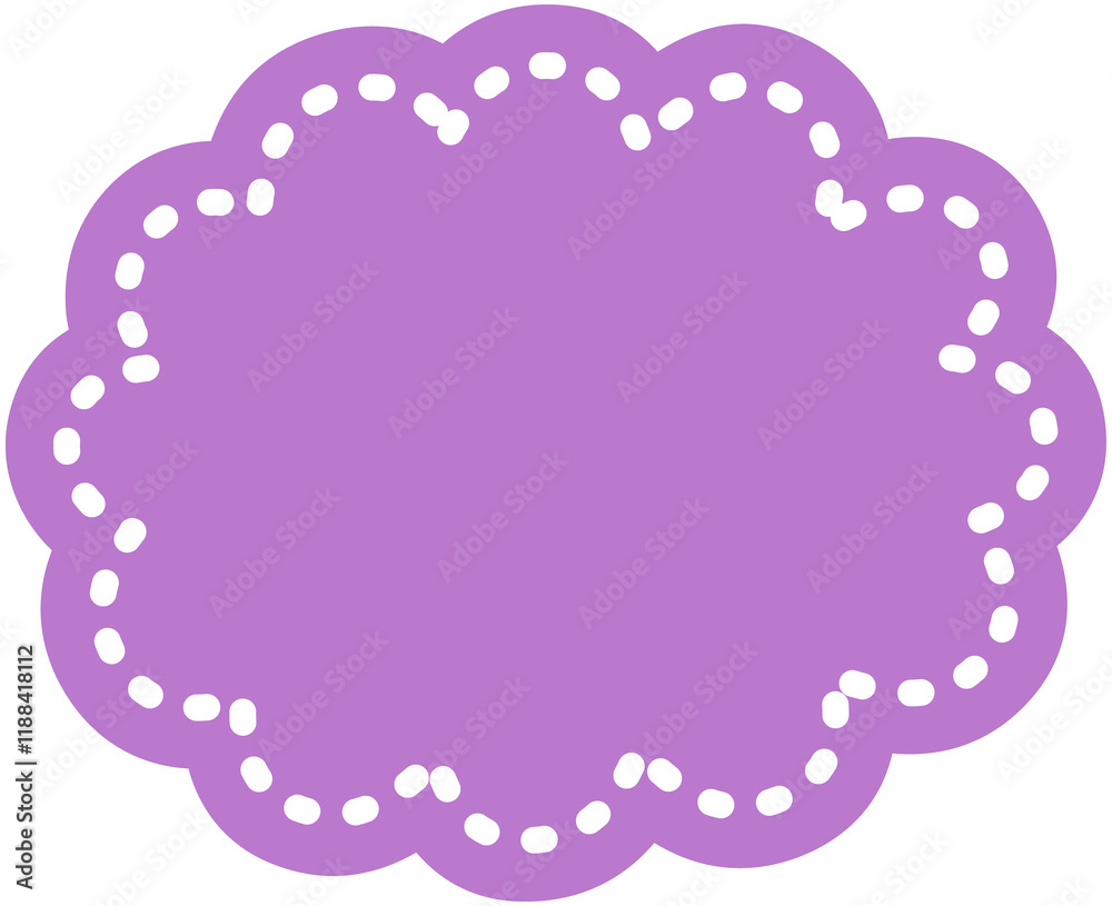 Thinking Cloud Bubble dotted line shape Thinking Cloud Bubble dotted line shape