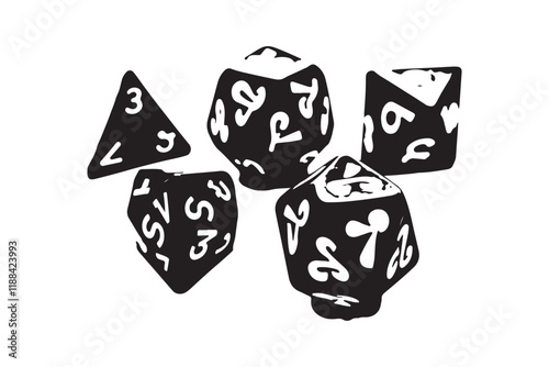 Unique Dice Silhouette Bundle