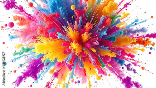 Abstract Art Explosion - Dynamic Colors