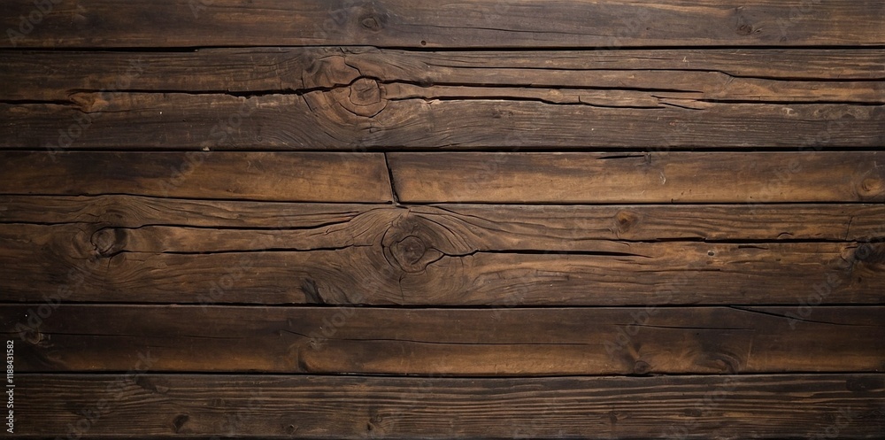 Naklejka premium Dark Wood Texture Background Surface Top View. Old and Weathered. Detailed Grain Texture. Natural Organic Texture. Deep Dark Tones. Ideal for Rustic or Vintage Backgrounds. Textured Designs Template