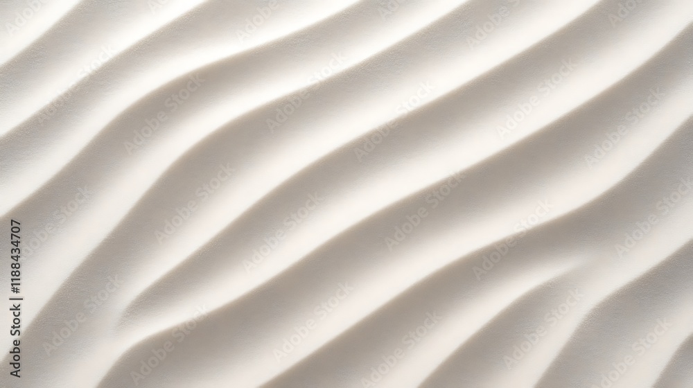 Obraz premium Abstract white sand dune ripple texture pattern