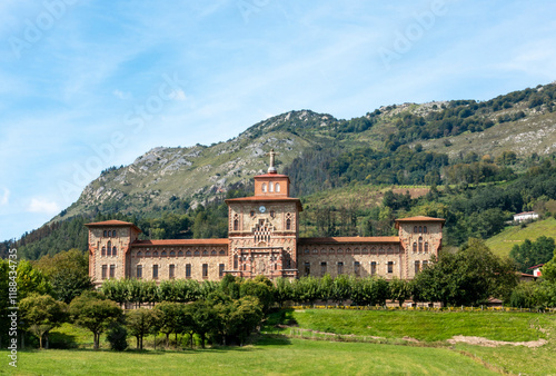Convent of Our Lady of Olatz from 1910 in Azpeitia. Guipuzcoa, Basque Country, Spain.