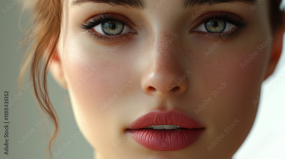 Perfect woman face. Beauty concept Perfect woman face. Beauty concept