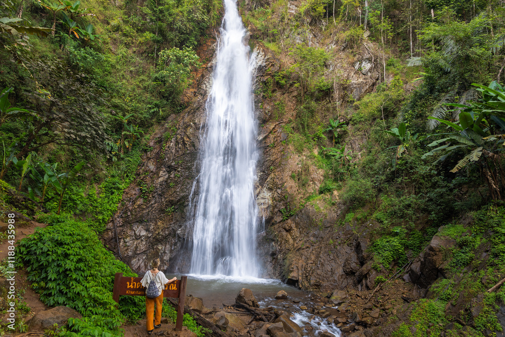 Fototapeta premium Khun Korn Waterfall in northern Thailand