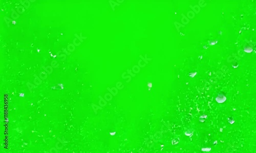 water spray effect on green screen