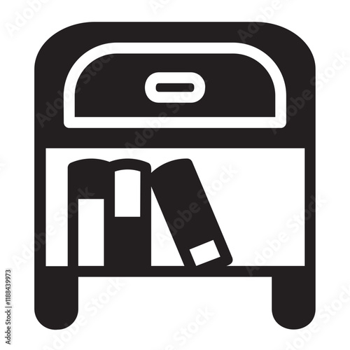 Nightstand glyph icon