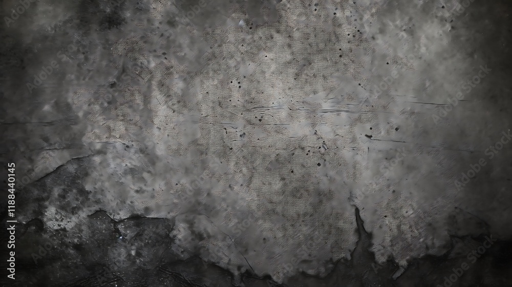 Fototapeta premium Abstract Grey and Black Textured Canvas Painting