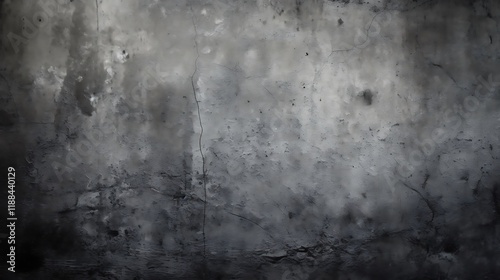 A Dark Grey Textured Wall With Cracks