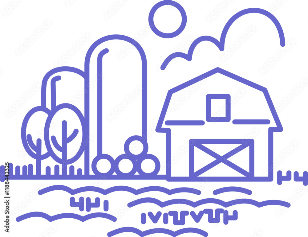 Naklejka premium Farm Icon 