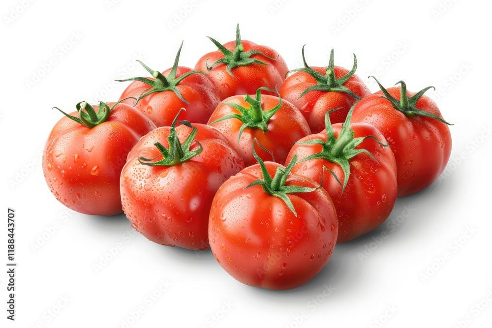 High Definition Image of Fresh Tomatoes with Shadow Created by Generative Ai High Definition Image of Fresh Tomatoes with Shadow Created by Generative Ai