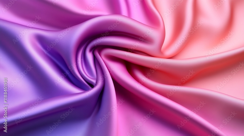 Obraz premium Abstract Swirling Gradient Silk Fabric Texture