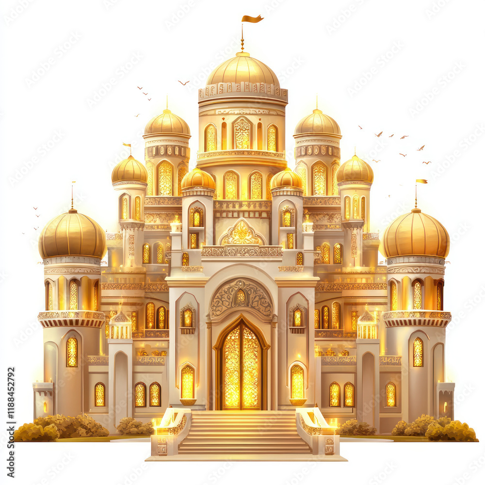 Obraz premium Majestic Golden Palace with Domes