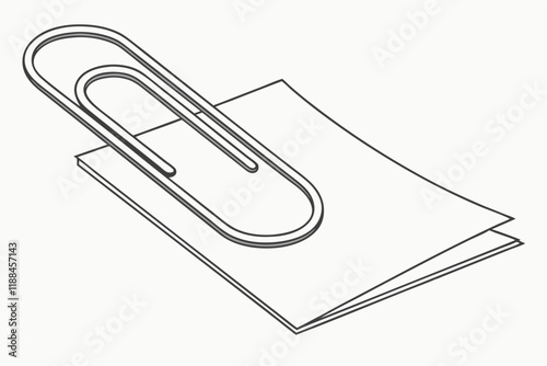 paper clip isolated