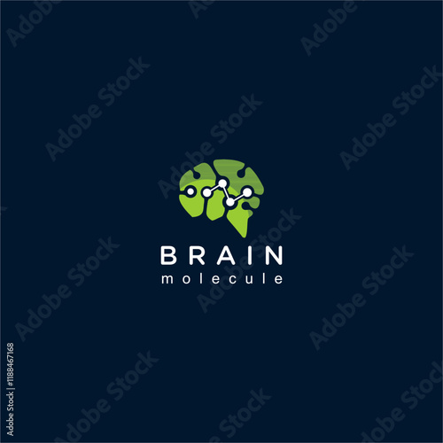 Futuristic design combining a brain and ions, symbolizing advanced technology and intelligence. Perfect for branding and marketing in tech innovation and AI solutions.