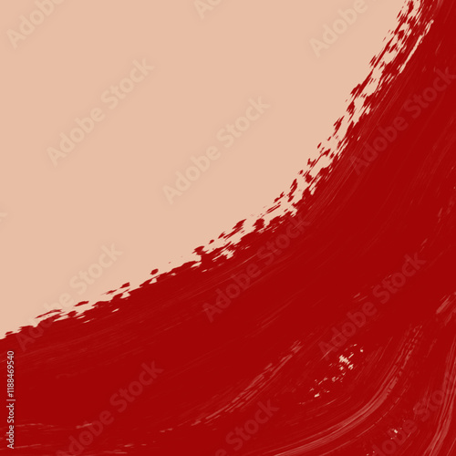 Red and White Abstract Grunge Background with Paint Splashes and Ink Texture