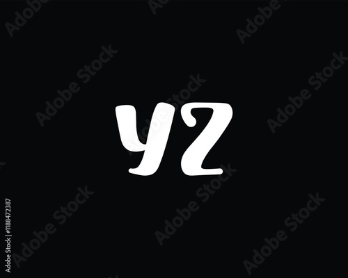 creative letter YZ logo design template