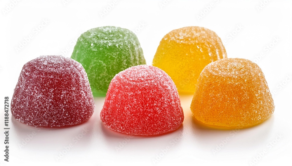 Colored jelly sweet sugar candies isolated on white background Colored jelly sweet sugar candies isolated on white background