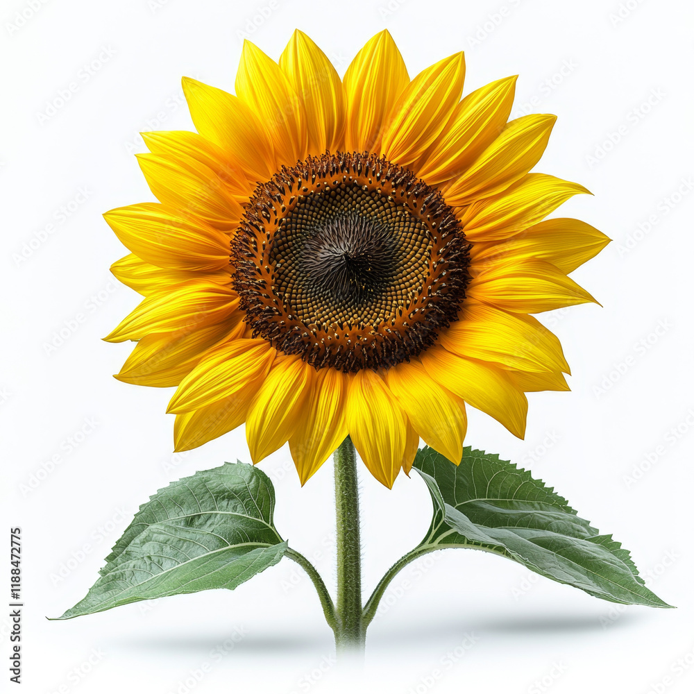 Obraz premium Vibrant Sunflower in Full Bloom.