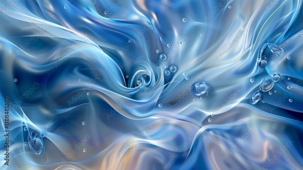 Fototapeta premium Abstract Blue Swirl Wallpaper