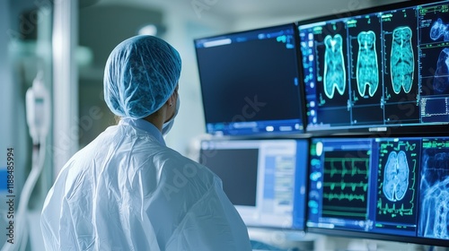 Medical examination of patient imaging hospital digital media clinical environment professional viewpoint healthcare insight