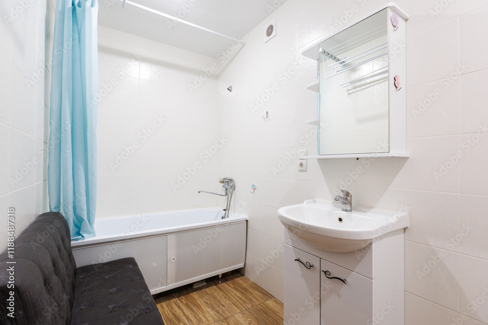 modern bathroom room with toilet and washing machine modern bathroom room with toilet and washing machine