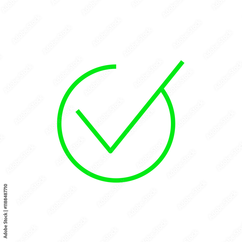 round check mark button