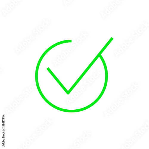 round check mark button