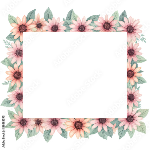 Isolated transparent background photo frame and png file