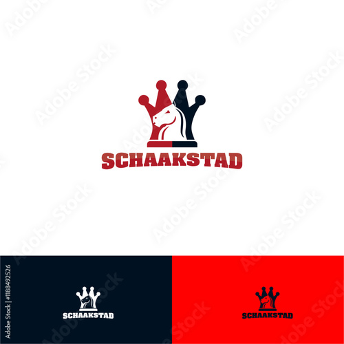 logo for strategy with chess horse concept