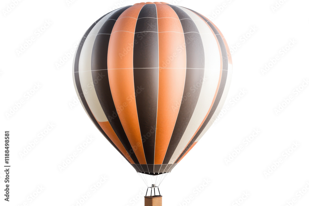 Obraz premium Colorful hot air balloon isolated on a transparent background for promotional uses and events