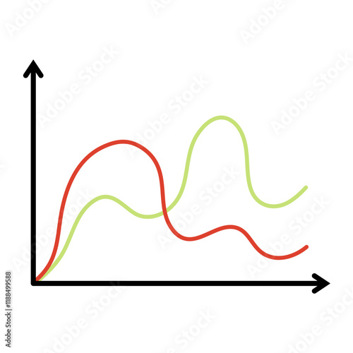 Gauss distribution. Standard normal distribution. Gaussian bell graph curve. Business and marketing concept. Math probability theory.