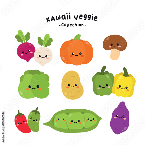 cartoon vegetables