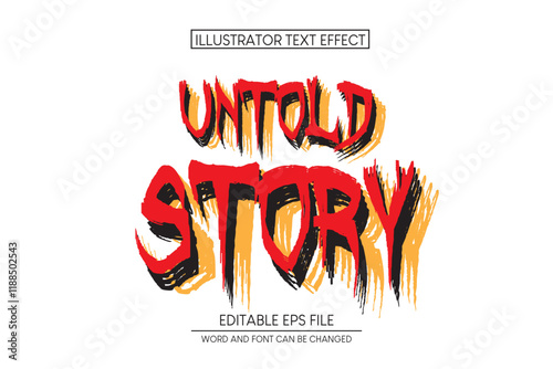 untold story Text Effect.editable text effect