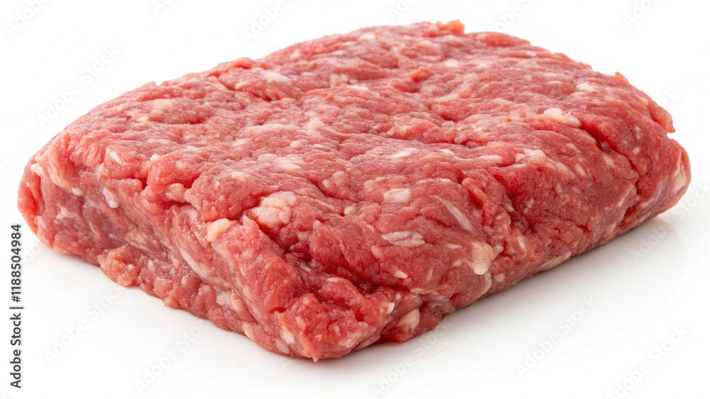Minced fresh pork. Minced fresh pork on a white background Minced fresh pork. Minced fresh pork on a white background