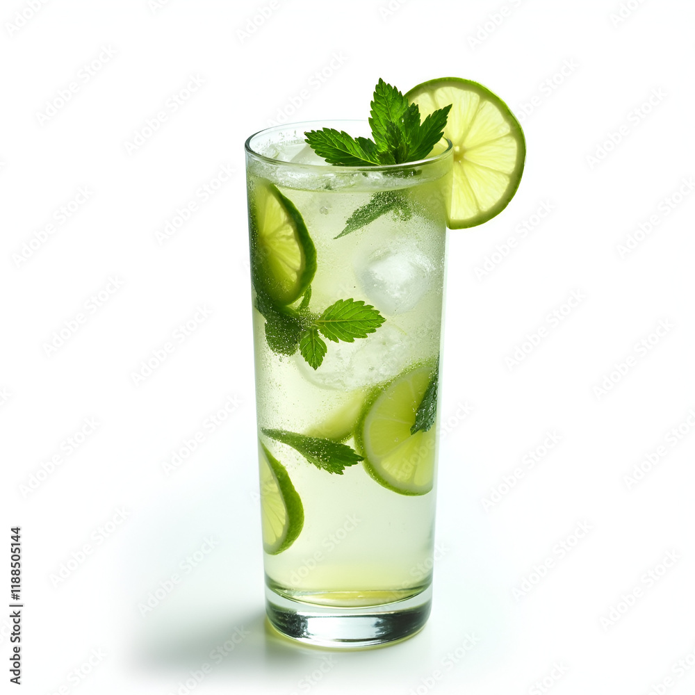 image of a glass of peach iced tea with ice cubes and mint leaves image of a glass of peach iced tea with ice cubes and mint leaves