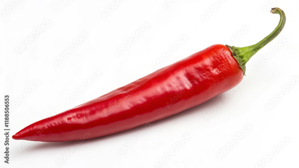 Fresh chilli on a white background Fresh chilli on a white background