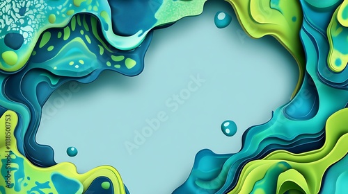 Abstract Liquid Shapes Background photo