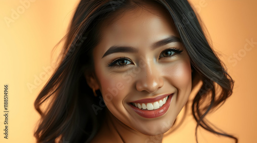 beautiful lady smiling at the camera