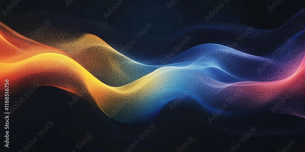 Obraz premium Vibrant yellow and blue grainy texture background with abstract noise.