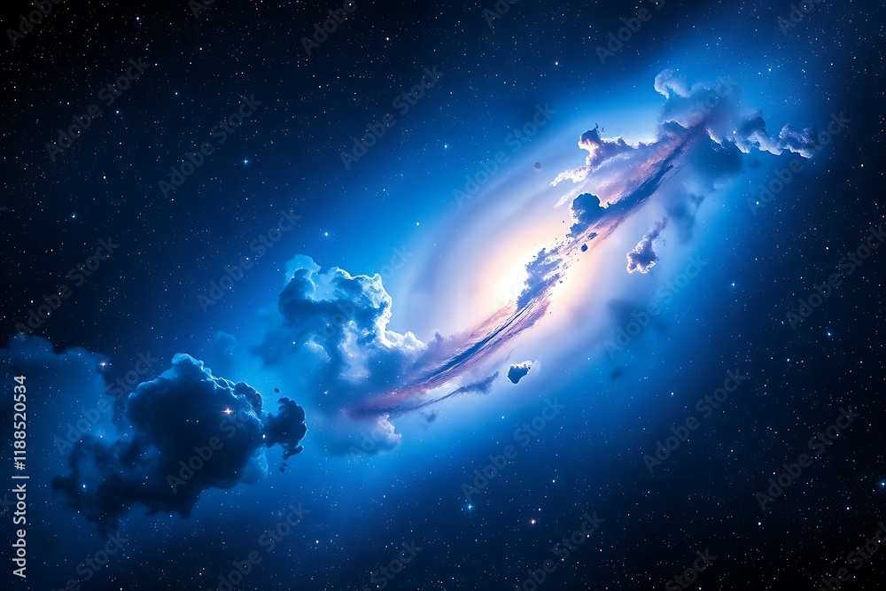 Deep space shining stars in night sky, constellation star field, galaxy abstract purple and blue space background with stars Deep space shining stars in night sky, constellation star field, galaxy abstract purple and blue space background with stars