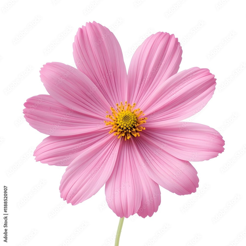 Cute pink daisy isolated on white background, pink flower, Cute pink daisy isolated on white background, pink flower,